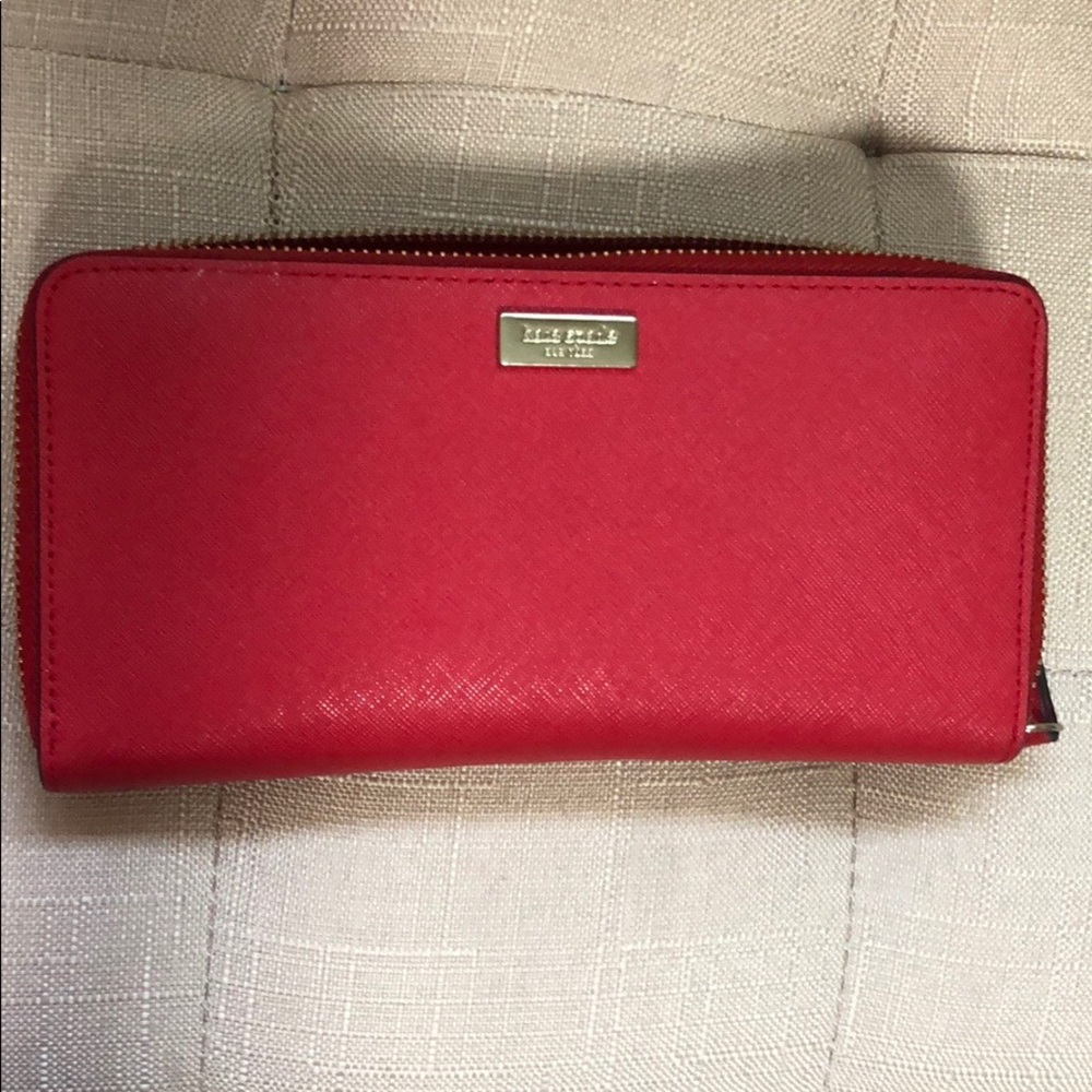 Kate Spade Saffiano Leather ZIP Around Wallet